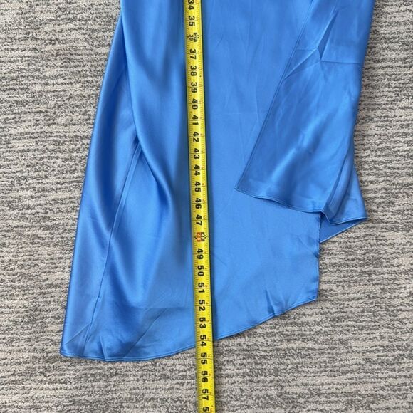NWT Ser.O.Ya Emma Dress Marina Blue Medium Silk Revolve - Picture 11 of 15